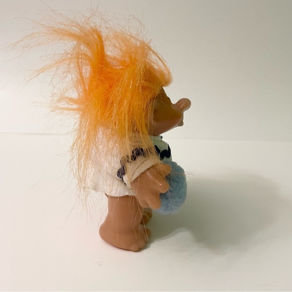 Vtg 1986 Dam Nordic Troll Orange Hair Troll Doll - Picture 11 of 16